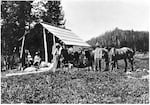 The Skyline Trail connected a string of remote Forest Service outposts called guard stations. Travelers could find feed for their horses and resupply.