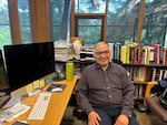 Fire ecologist Ernesto Alvarado in his Seattle office at the University of Washington, which is a top recipient of federal research grants.