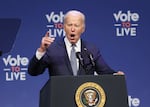 President Joe Biden speaks at a 2024 Prosperity Summit Tuesday, July 16, 2024, in North Las Vegas, Nev.