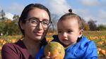 Ana del Rocio Valderrama and her 15-month-old son, Inti Guamani Tainca