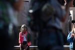 Portland City Council candidate Jo Ann Hardesty at a protest in downtown Portland, July 1, 2018.