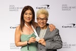 Jin Caldwell (L) and Kyurim Lee (R) at the 2025 James Beard Awards in Chicago on June 16, 2025. The pair who own JinJu Patisserie in Portland won Outstanding Bakery.