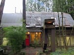 The half-dozen structures comprising Kelly's studio comprise his personal studio, and residence space administrated by Pacific Northwest College of Art.