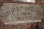 A sign for Murree Brewery is seen outside the factory where beer is produced on Nov. 29, 2025 in Rawalpindi, Pakistan.