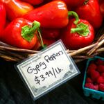 Groundwork’s gypsy peppers are sweet enough to tame the heat of spicier varieties in Park Kitchen’s Beets And Chilies Salad With Walnut Pesto.