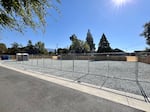 A campsite designated by the city of Grants Pass for homeless people, shown on October 2, 2024, before any campers moved in.