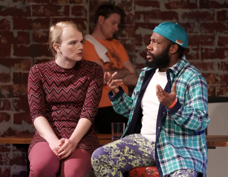 Naomi Jackson, left, plays Lisa, along with Kyran McCoy who plays Smith.