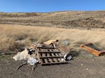 Cyclists found a pile of trash near the roadside south of Kennewick. Cyclist Mike Robinson says he's seen more trash dumped by the edge of the road since the pandemic started.
