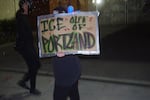 Nightly protests outside the boarded-up officers of U.S. Immigration and Customs Enforcement in Portland, Ore.