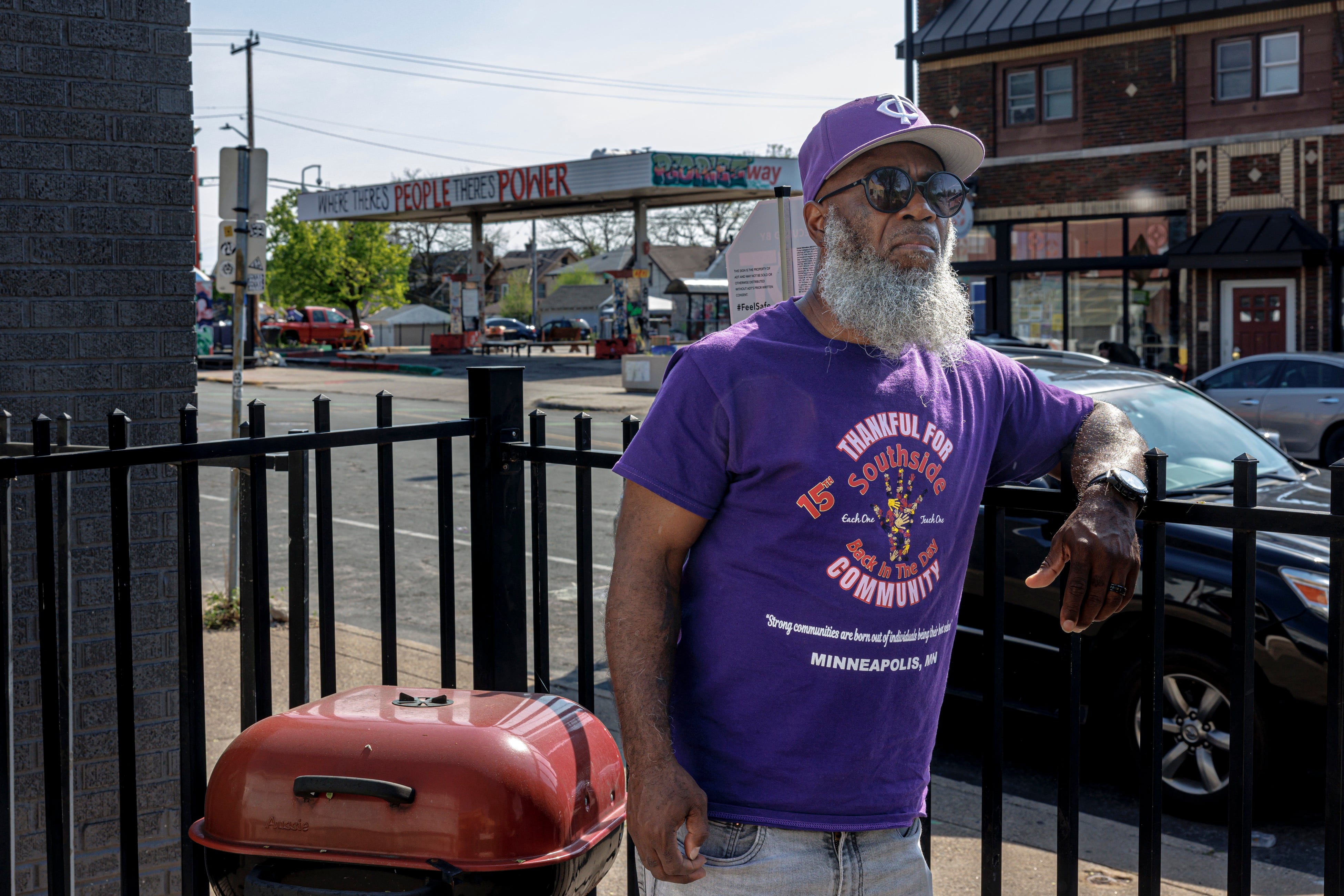 Marquise Bowie, who occasionally gives tours of the square, says he wants to see his neighborhood thrive.