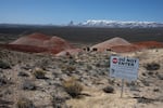 The abandoned Opalite mercury mine is pictured Saturday, April 2, 2022, on the Oregon side of the McDermitt Caldera. The site includes large piles of hazardous waste, dilapidated structures and mining equipment.