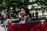 Black Lives Matter organizers and allies protested in Downtown Portland on Aug. 11, 2015.