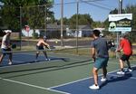 Pickleball players at Westmoreland Park, July 7, 2025. South Eugene residents want Westmoreland Park pickleball courts closed, citing constant, disruptive noise from daily play near their homes.