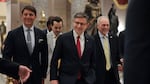 Speaker of the House Mike Johnson, R-La., leaves the House Chamber during a procedural vote on the One Big Beautiful Bill Act in the U.S. Capitol on July 2. Johnson managed to cobble together the votes needed to pass the final rule for the bill, setting the House up for final passage ahead of a self-imposed July 4 deadline.