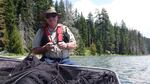 Ray Stephens is one of two crew members hired by ODFW to trap and monitor tui chub in Diamond Lake.