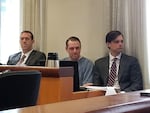 Russell Courtier awaits sentencing on April 16, 2019, at the Multnomah County Courthouse in Portland, Ore., for the 2016 murder of Larnell Bruce Jr.