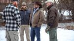 Ammon Bundy talks with occupiers at the Malheur National Wildlife Refuge in January 2016.
