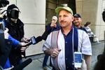 "I'm headed home to go ride my pony for a couple months," Duane Ehmer told reporters outside the federal courthouse March 10, 2017. Ehmer was acquitted of conspiracy but convicted on a lesser charge.