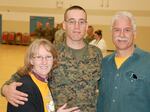 Vikki and Mark with Noah at Camp Geiger, N.C., Feb. 27, 2008.