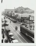 "Looking South on Fillmore, 1946," by David Johnson.