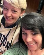 Makayla Steiner (left) with her mom Camille Callister.