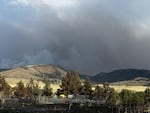 A view of the southern portion of the Lone Rock Fire in north-central Oregon on Wednesday, July 17, 2024.