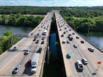 More than 50 million Americans are expected to travel at least 50 miles from home over the upcoming July Fourth weekend. Traffic in Austin, Texas, is seen here in April.