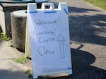 A 2022 file photo shows a sign welcoming people to a designated North Portland cooling center. A number of communities across the state have announced designated places for people to escape the heat on Sunday, Aug. 13, 2023.