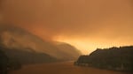 Smoke from the Eagle Creek Wildfire fills the Columbia River Gorge.