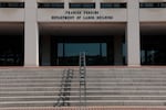 WASHINGTON, DC - AUGUST 04: The Frances Perkins Department of Labor Building is seen on August 04, 2025 in Washington, DC.
