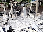 Multiple Amazon electric delivery vans were destroyed in Southwest Portland on Monday, June 22, 2026. Fire officials say the fire was intentionally set and is being investigated as arson.