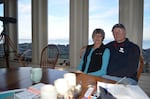 Tom and Marie Cawrse live right next on the beach in Port Townsend.