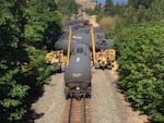 Crews subdued the fire from the oil train derailment in Mosier, Oregon, by the morning of Saturday, June 4, 2016. Cleanup on the oil spill and charred rail cars continued into the weekend.