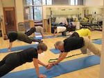 Martin (Marty) and Sarah Horeis participate in the "Exercising Together" class run by OHSU research professor Kerri Winters-Stone. Marty is 76 and Sarah is 71.