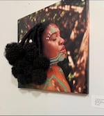 An undated provided photo of a portrait of model CJ Thomas included in the exhibit "Don't Touch My Hair: An Interactive Crowned Experience." The installation is on display at the Rogue Gallery & Art Center in Medford through Feb. 27.