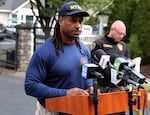 NTSB investigator, Michael Hicks, speaks to the press in Fairview about the plane crash, Aug 31, 2024