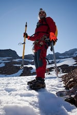 Brent McGregor, glacier cave explorer.