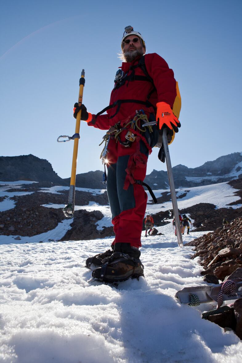 Brent McGregor, glacier cave explorer.