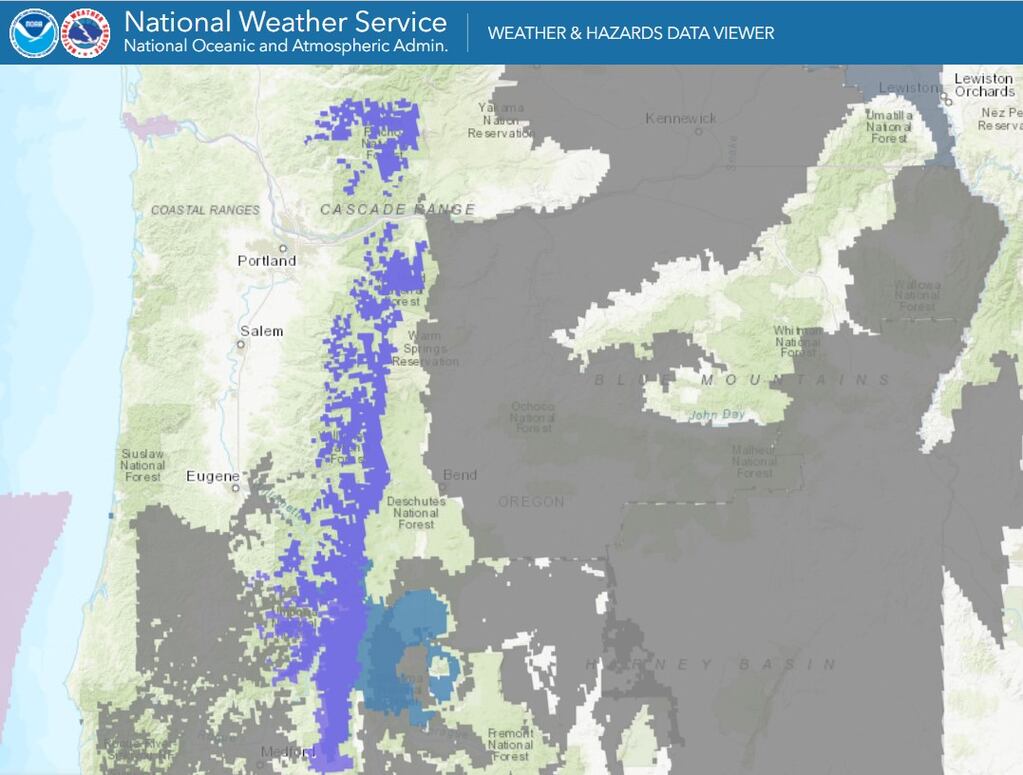 Oregon Cascades to see significant snow this weekend - OPB