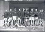 In 1916, the Portland Rosebuds became the first American team to engrave its name on the Stanley Cup, though they technically never won it.
