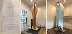 Early in 2020, Ashland artist Wataru Sugiyama began making his sculpture "May you feel peace within." When finished, the 13-foot statue will be cast in bronze.