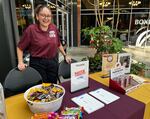 Staff from Centro Cultural, a community partner with Pacific University, wait to help students register to vote at a Pacific Votes event on Oct. 11, 2024.