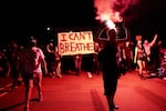 Demonstrators marched through the streets of Portland, Ore., Friday, May 29, 2020, joining nationwide protests against the killing of George Floyd at the hands of Minneapolis police.