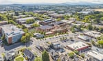 A rendering of the new Jen-Hsun and Lori Huang Collaborative Innovation Complex. OSU says the center will be a hub for research using technology like artificial intelligence and robotics.