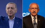 Left to right: Turkish presidential candidates President Recep Tayyip Erdogan and Kemal Kilicdaroglu.