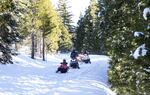 Snow mobiles in the Cascade-Siskiyou National Monument. 