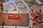 The body of late Pope Francis is exposed inside St. Peter's Basilica at the Vatican on Wednesday where the deceased pontiff will lie in state for three days.