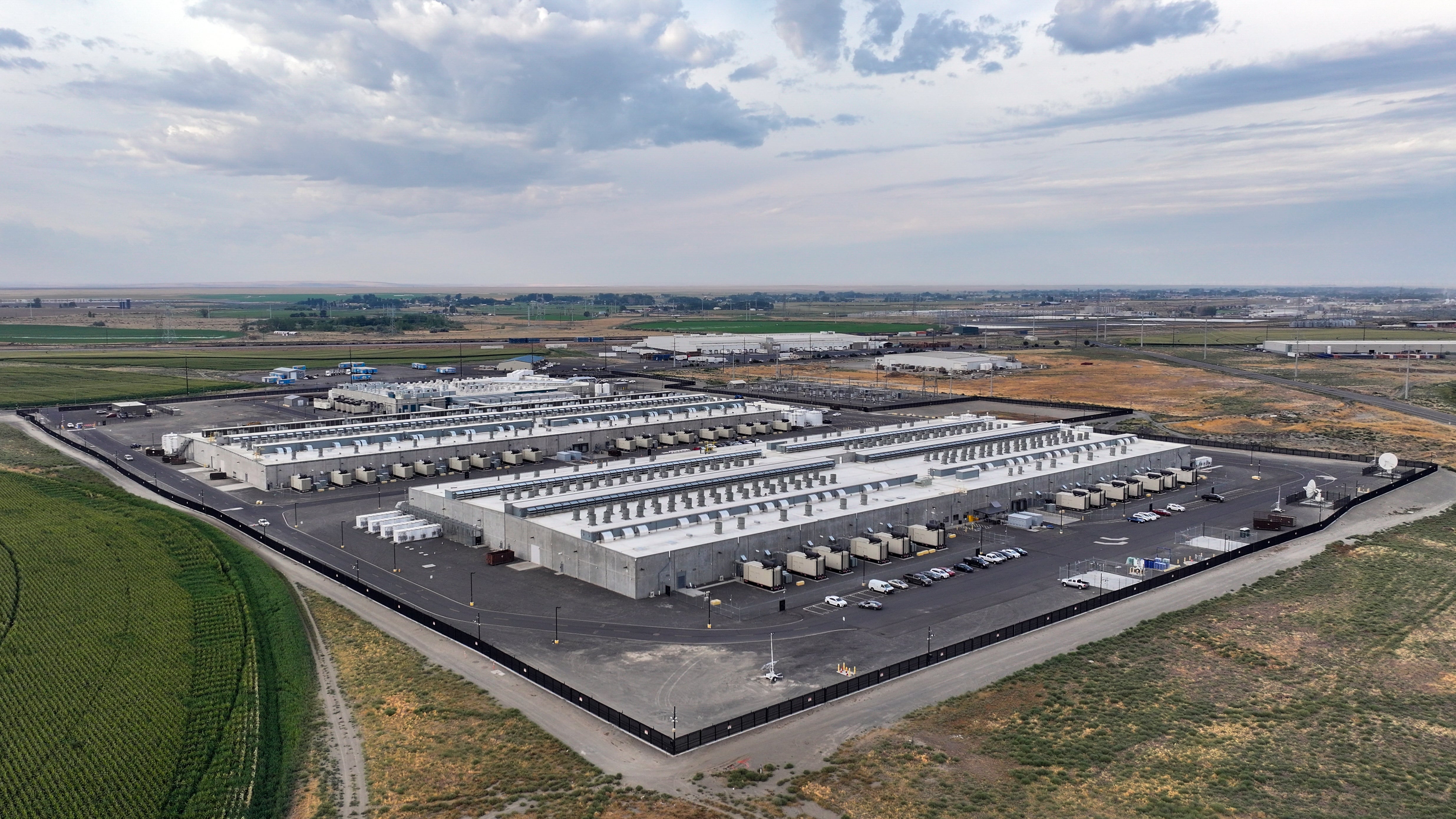FILE - Amazon Web Services data center is seen on Thursday, Aug. 22, 2024, in Boardman, Ore.