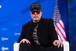 Elon Musk speaks at the Conservative Political Action Conference, CPAC, on Feb. 20, 2025, in Oxon Hill, Md.