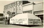 The centerpiece of the Lebanon Strawberry Festival is the "World's Largest Strawberry Shortcake," seen here in 1949.